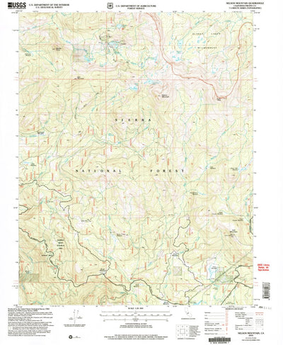 United States Geological Survey Nelson Mountain, CA (2004, 24000-Scale) digital map