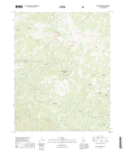 United States Geological Survey Nelson Mountain, CA (2021, 24000-Scale) digital map