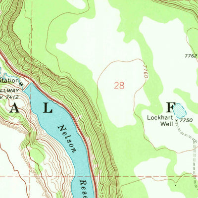 United States Geological Survey Nelson Reservoir, AZ (1969, 24000-Scale) digital map
