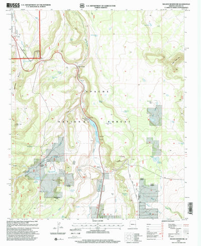 United States Geological Survey Nelson Reservoir, AZ (1997, 24000-Scale) digital map