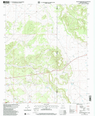 United States Geological Survey Nelson Reservoir NE, AZ-NM (1997, 24000-Scale) digital map