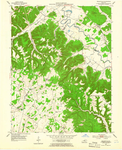 United States Geological Survey Nelsonville, KY (1953, 24000-Scale) digital map