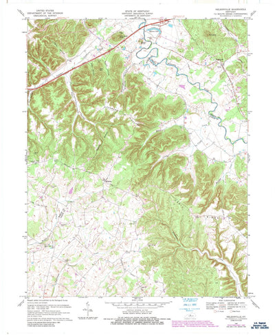 United States Geological Survey Nelsonville, KY (1967, 24000-Scale) digital map
