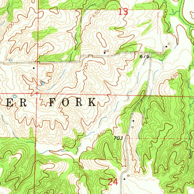 United States Geological Survey Nelsonville, MO (1964, 24000-Scale) digital map