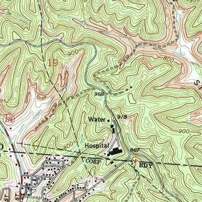 United States Geological Survey Nelsonville, OH (1961, 24000-Scale) digital map