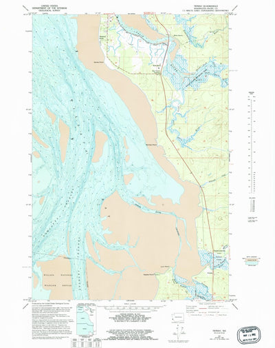 United States Geological Survey Nemah, WA (1957, 24000-Scale) digital map