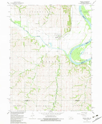United States Geological Survey Nemaha, NE-MO (1966, 24000-Scale) digital map