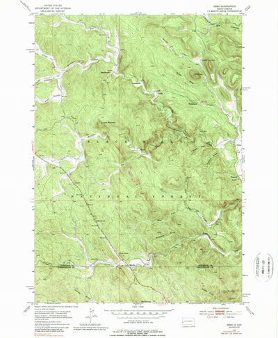 United States Geological Survey Nemo, SD (1953, 24000-Scale) digital map