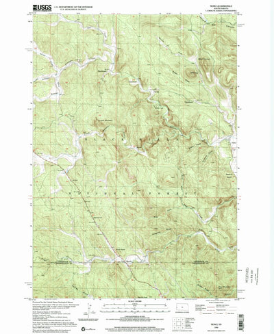 United States Geological Survey Nemo, SD (1998, 24000-Scale) digital map