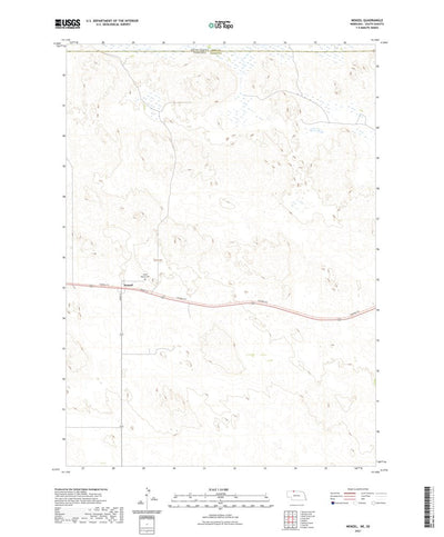 United States Geological Survey Nenzel, NE (2021, 24000-Scale) digital map