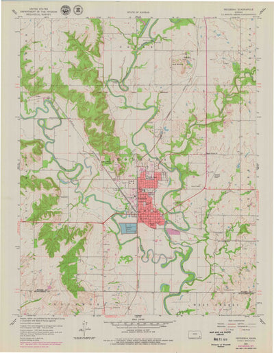 United States Geological Survey Neodesha, KS (1959, 24000-Scale) digital map