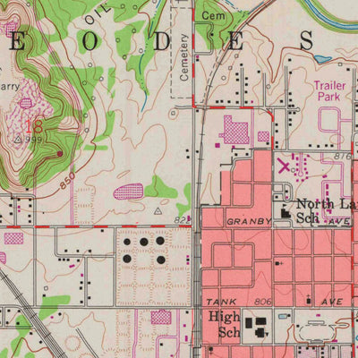 United States Geological Survey Neodesha, KS (1959, 24000-Scale) digital map