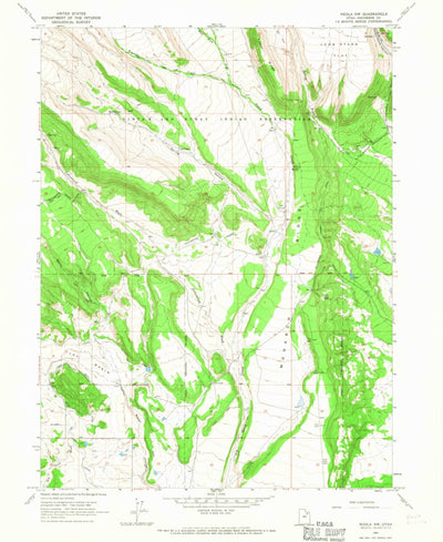 United States Geological Survey Neola NW, UT (1965, 24000-Scale) digital map