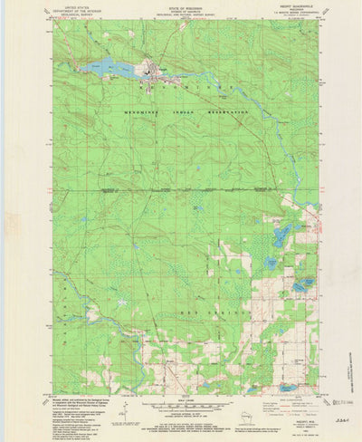 United States Geological Survey Neopit, WI (1982, 24000-Scale) digital map