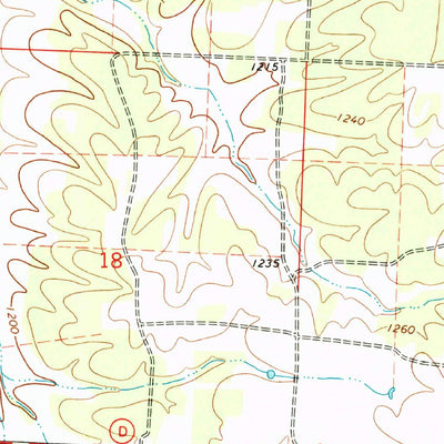 United States Geological Survey Neosho East, MO (1972, 24000-Scale) digital map