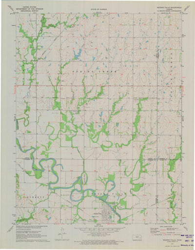 United States Geological Survey Neosho Falls, KS (1971, 24000-Scale) digital map
