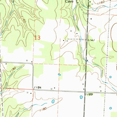 United States Geological Survey Neosho West, MO (1972, 24000-Scale) digital map