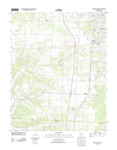 United States Geological Survey Neosho West, MO (2012, 24000-Scale) digital map
