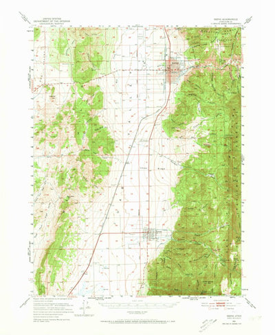 United States Geological Survey Nephi, UT (1951, 62500-Scale) digital map