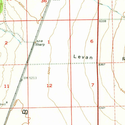 United States Geological Survey Nephi, UT (1951, 62500-Scale) digital map