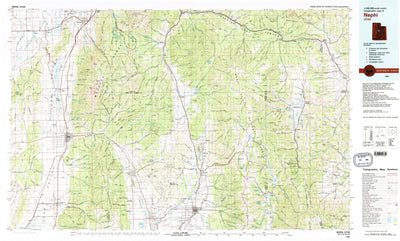United States Geological Survey Nephi, UT (1981, 100000-Scale) digital map