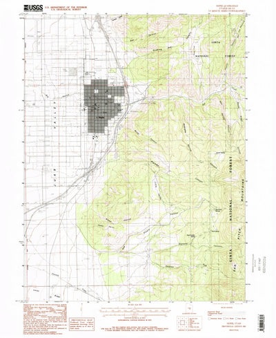 United States Geological Survey Nephi, UT (1983, 24000-Scale) digital map