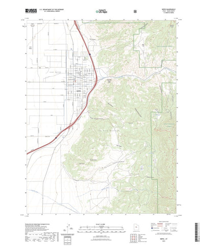 United States Geological Survey Nephi, UT (2023, 24000-Scale) digital map