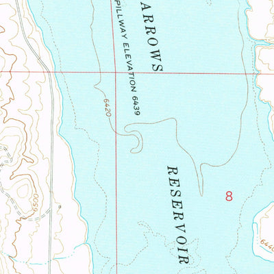 United States Geological Survey Neponset Reservoir NE, UT-WY (1968, 24000-Scale) digital map