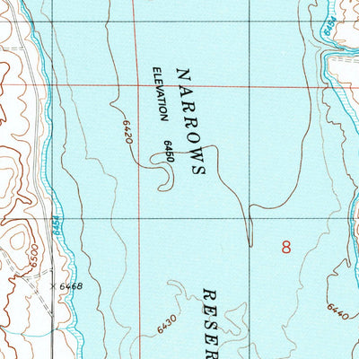United States Geological Survey Neponset Reservoir NE, UT-WY (1991, 24000-Scale) digital map