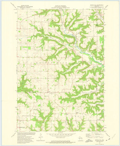 United States Geological Survey Nerike Hill, WI (1972, 24000-Scale) digital map