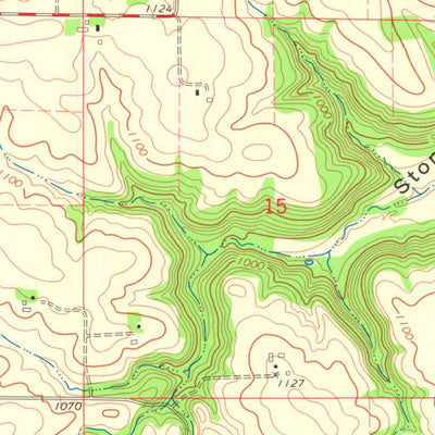 United States Geological Survey Nerike Hill, WI (1972, 24000-Scale) digital map