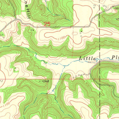 United States Geological Survey Nerike Hill, WI (1972, 24000-Scale) digital map