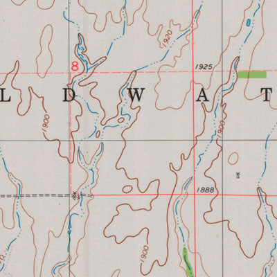 United States Geological Survey Nescatunga Creek North, KS (1980, 24000-Scale) digital map