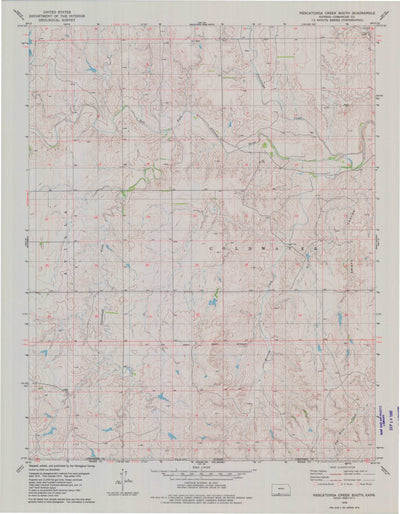 United States Geological Survey Nescatunga Creek South, KS (1979, 24000-Scale) digital map