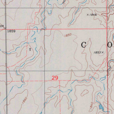United States Geological Survey Nescatunga Creek South, KS (1979, 24000-Scale) digital map