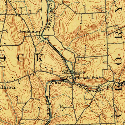 United States Geological Survey Neshannock, PA (1907, 62500-Scale) digital map