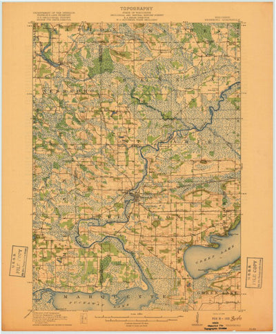 United States Geological Survey Neshkoro, WI (1918, 62500-Scale) digital map