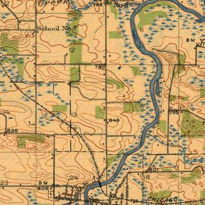 United States Geological Survey Neshkoro, WI (1918, 62500-Scale) digital map