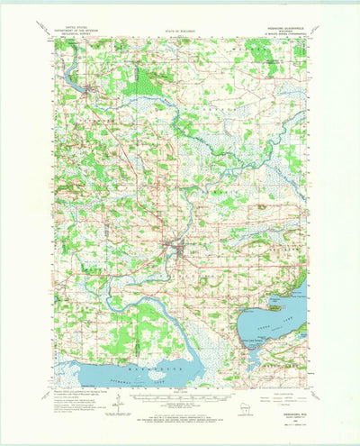 United States Geological Survey Neshkoro, WI (1963, 62500-Scale) digital map