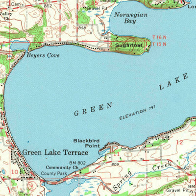 United States Geological Survey Neshkoro, WI (1963, 62500-Scale) digital map