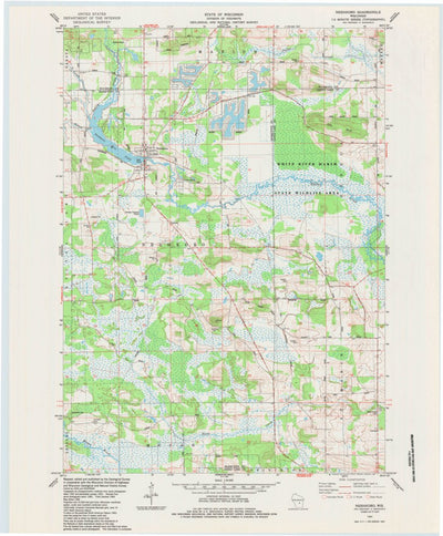 United States Geological Survey Neshkoro, WI (1984, 24000-Scale) digital map