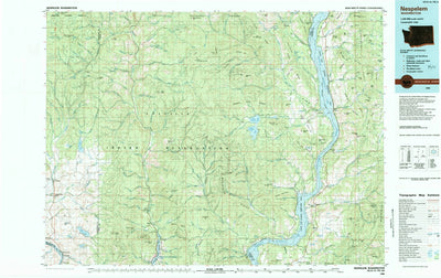 United States Geological Survey Nespelem, WA (1984, 100000-Scale) digital map