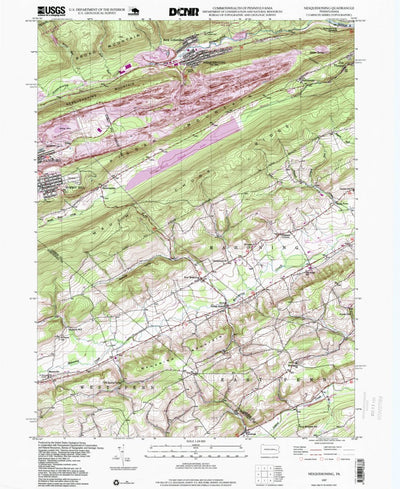 United States Geological Survey Nesquehoning, PA (1997, 24000-Scale) digital map