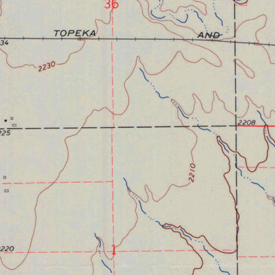 United States Geological Survey Ness City NE, KS (1966, 24000-Scale) digital map