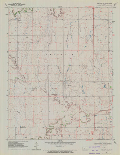 United States Geological Survey Ness City SW, KS (1970, 24000-Scale) digital map