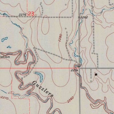 United States Geological Survey Ness City SW, KS (1970, 24000-Scale) digital map