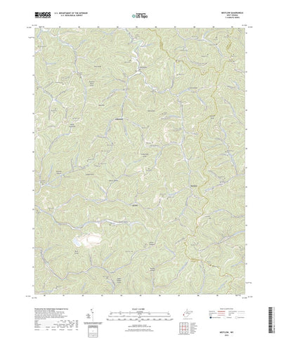 United States Geological Survey Nestlow, WV (2023, 24000-Scale) digital map
