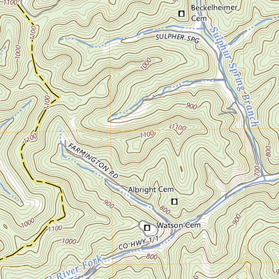United States Geological Survey Nestlow, WV (2023, 24000-Scale) digital map