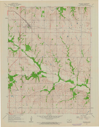 United States Geological Survey Netawaka, KS (1961, 24000-Scale) digital map