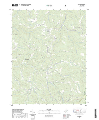United States Geological Survey Nettie, WV (2023, 24000-Scale) digital map